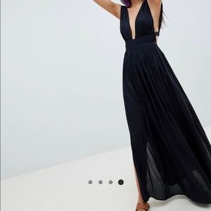 ASOS Grecian plunge maxi beach dress, size 6